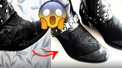 How to repair a torn shoe using magic adhesive techniques